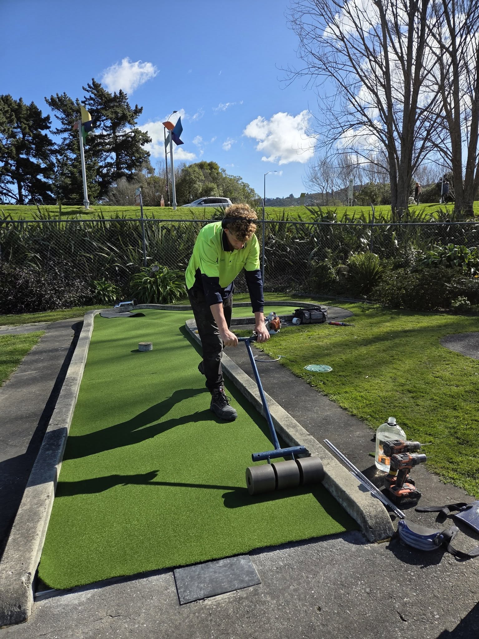 New greens at Avalon Park Mini Golf